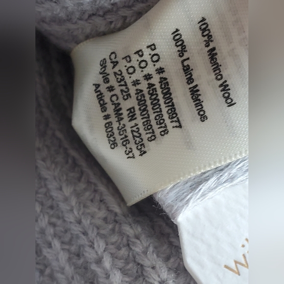 Aritzia Wilfred Cropped Ribbed Scalloped Hem Sweater Size XS - Picture 7 of 7